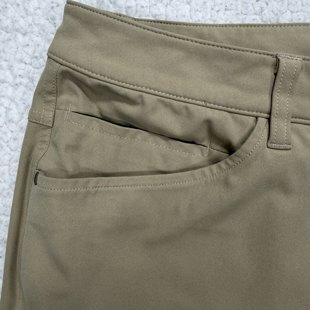 Lululemon Pants Men's 30x31 Khaki Stretch Tech Casual Outdoors Gorpcore‎ Hiking - Picture 3 of 12
